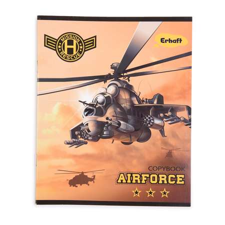 Тетрадь Erhaft крупная клетка 12 лист.