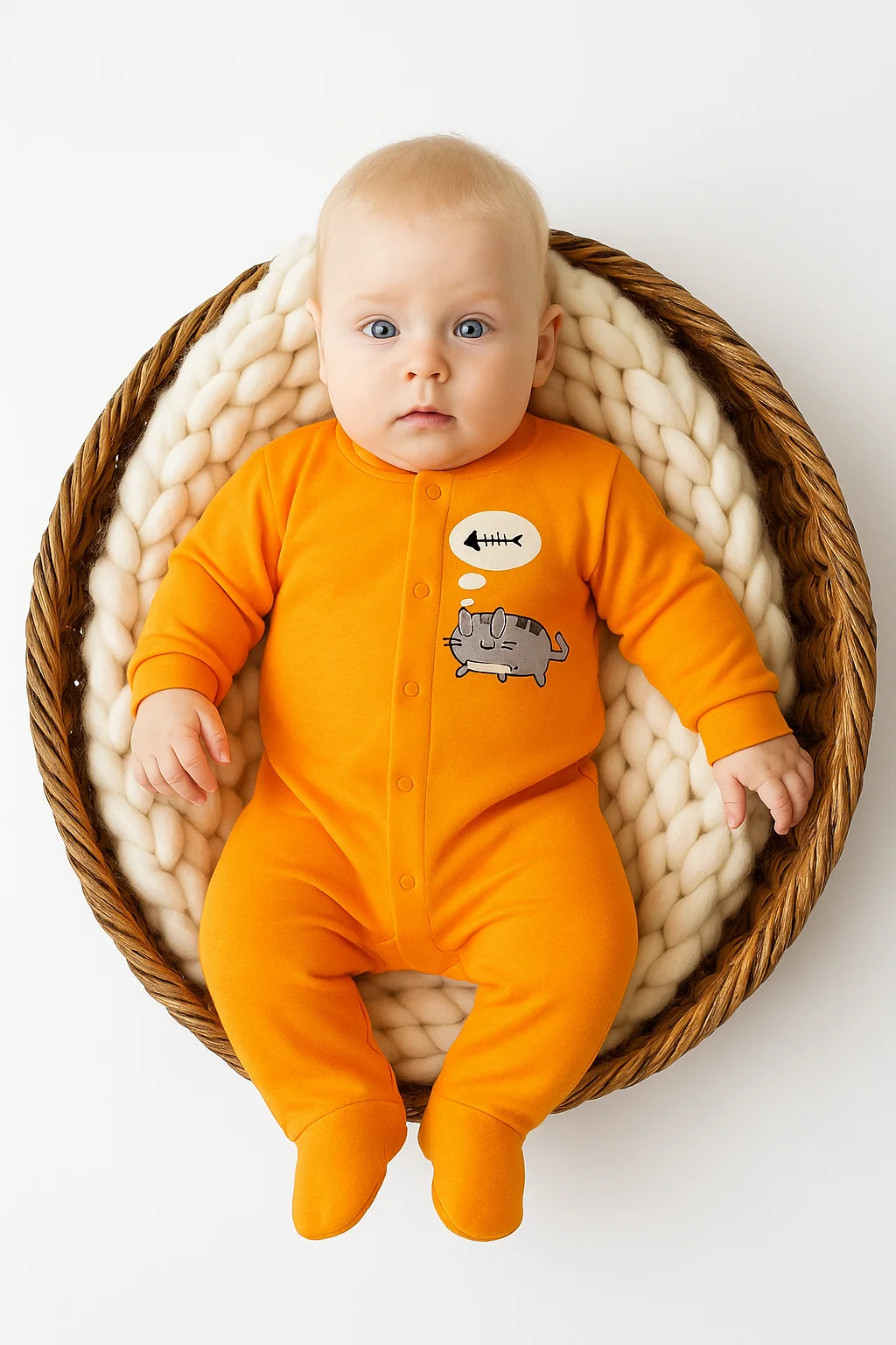 Изображение товара Комбинезон для малышей Эскимо 74 - мягкий хлопковый слип для новорожденных