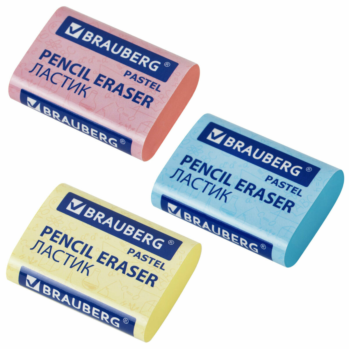 Ластик Brauberg 3 шт. - фото 6