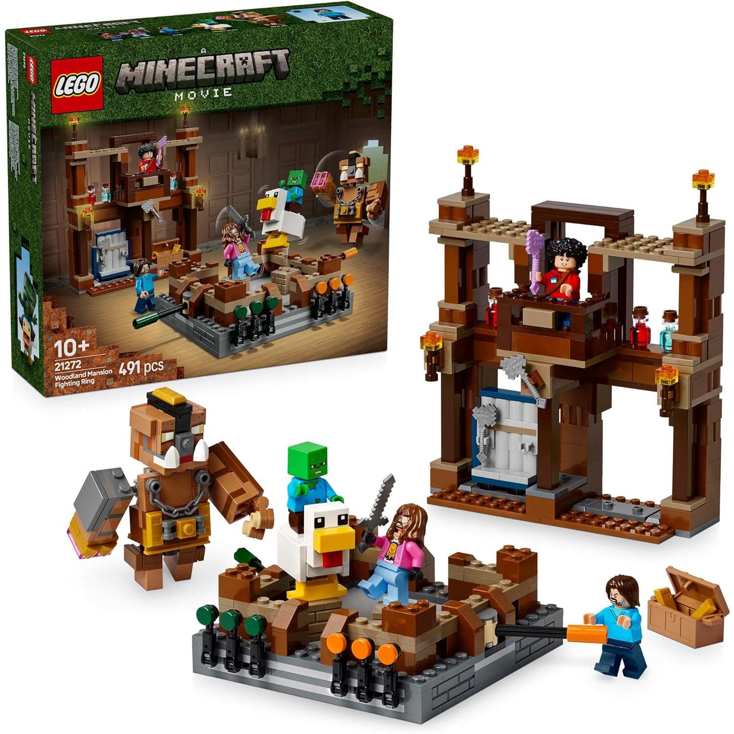 Конструктор LEGO Minecraft Лесной особняк 491 дет. - фото 1
