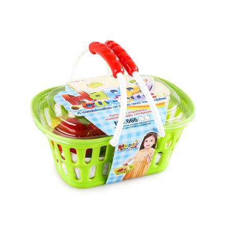 Игровой набор Jiacheng продукты, тележки и корзинки