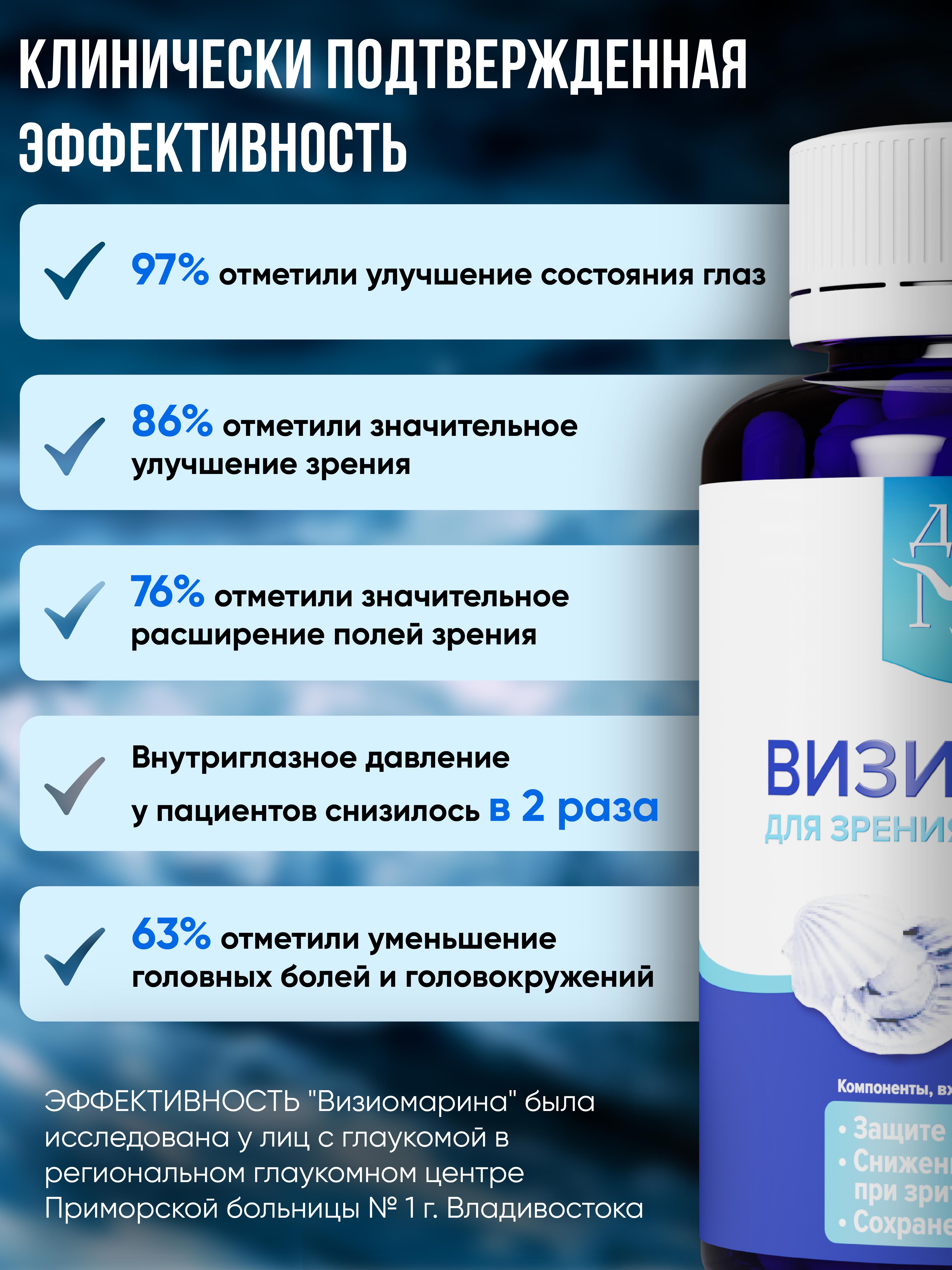 Визиомарин Доктор Море Комплексная поддержка зрения 60 капсул - фото 6