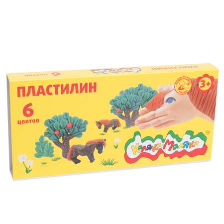 Пластилин Каляка-Маляка 6 цв.