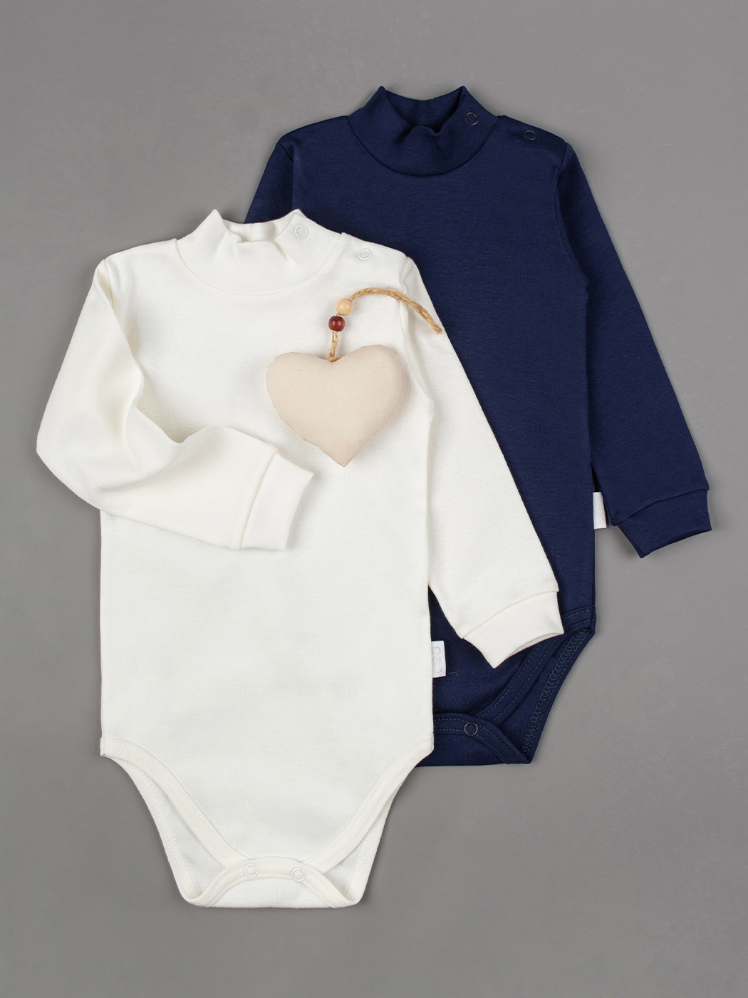 Боди 2 шт LEO 0643/1_молочный/синий - фото 4