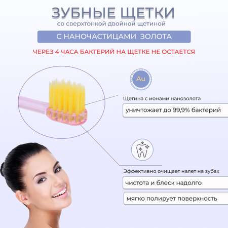 Зубная щетка классическая DENTAL CARE от 4 лет 4 шт.
