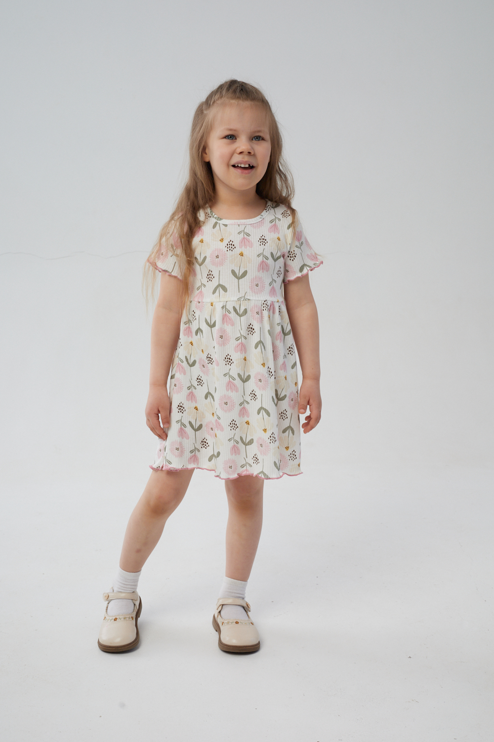 Платье YAXX 007--Платье цветы/белый (Л) - фото 8