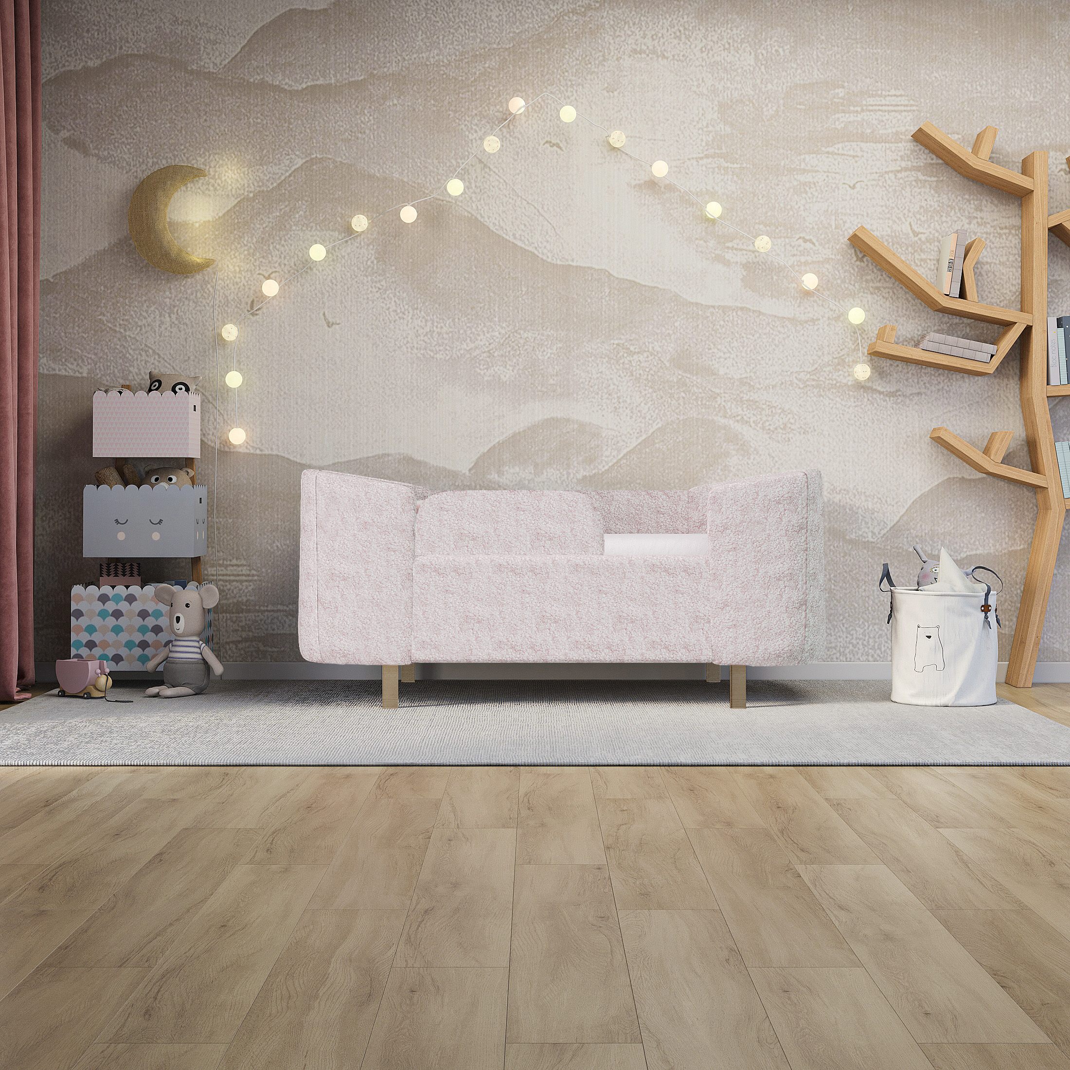 Кровать односпальная Три Кроватки (розовый) - фото 6