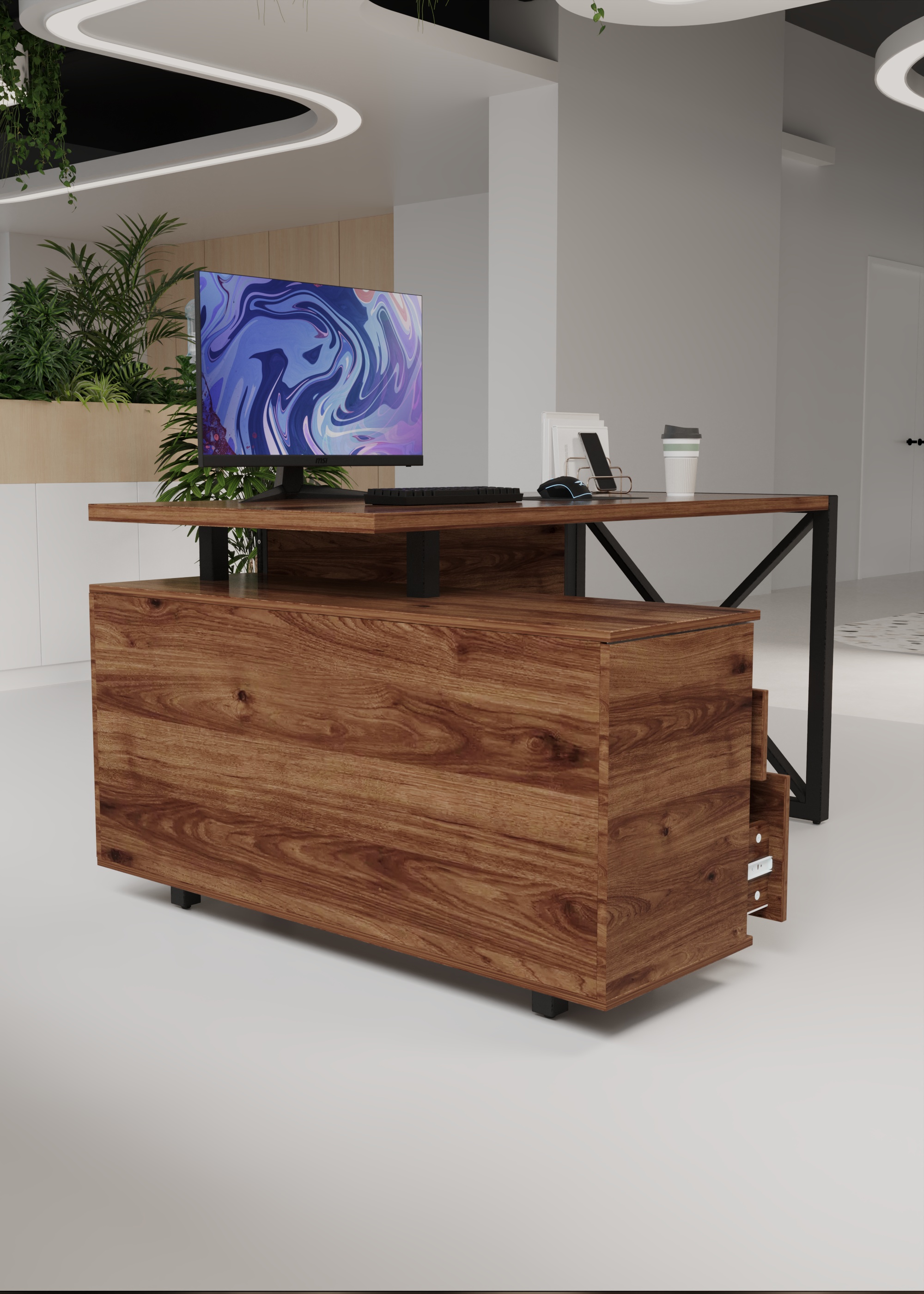 Письменный стол КАЛИФОРНИЯ МЕБЕЛЬ Хардвиг СР01 - фото 8