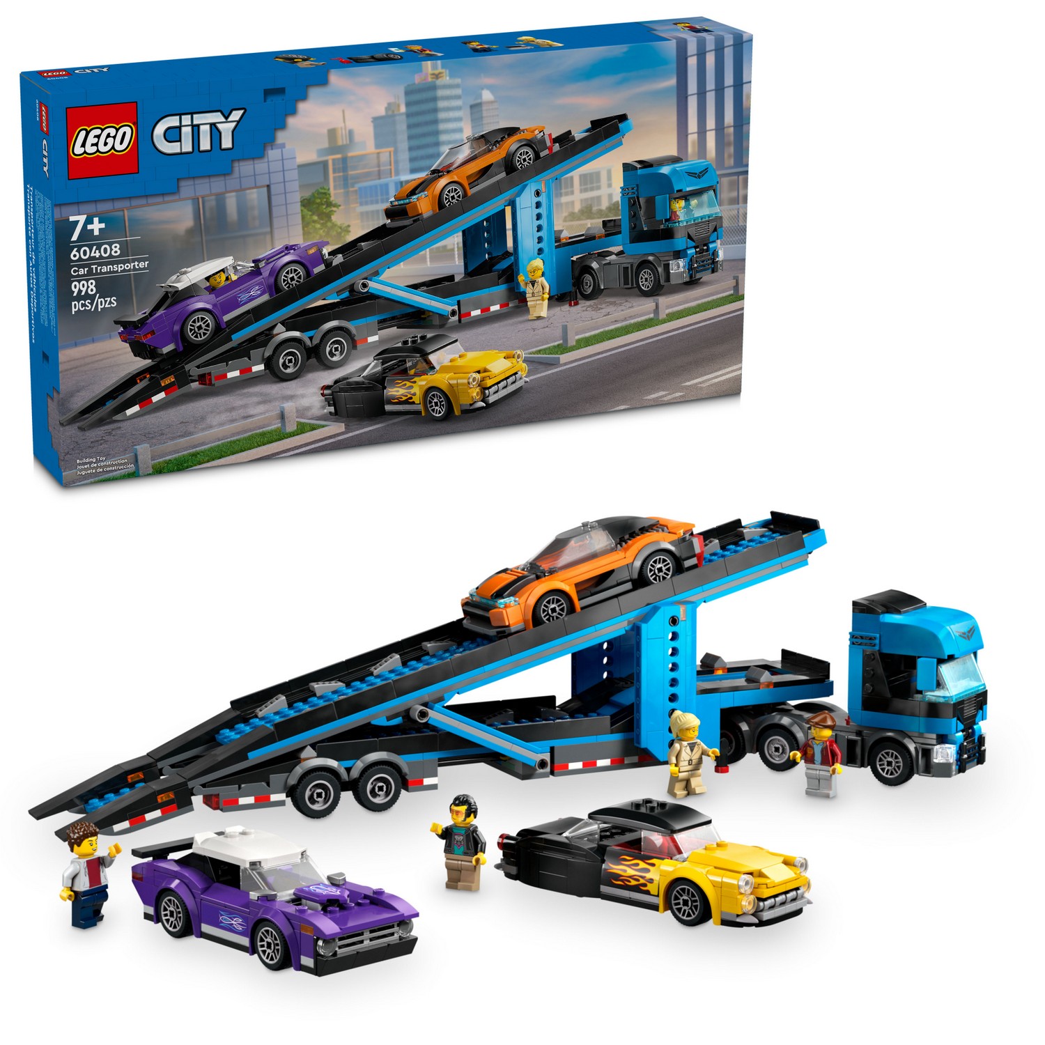 Конструктор LEGO City Грузовик-автовоз 998 дет. - фото 1