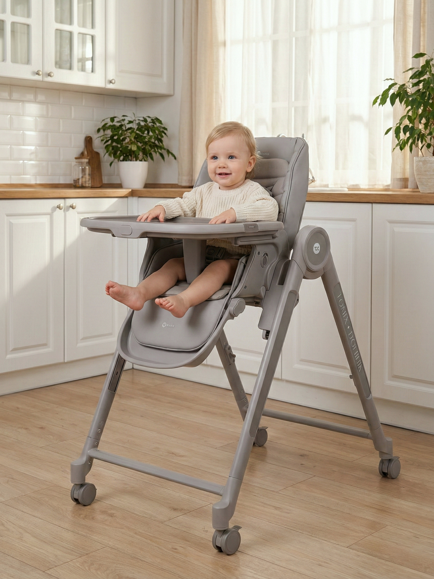 Шезлонг Tomix Haven серый - фото 2