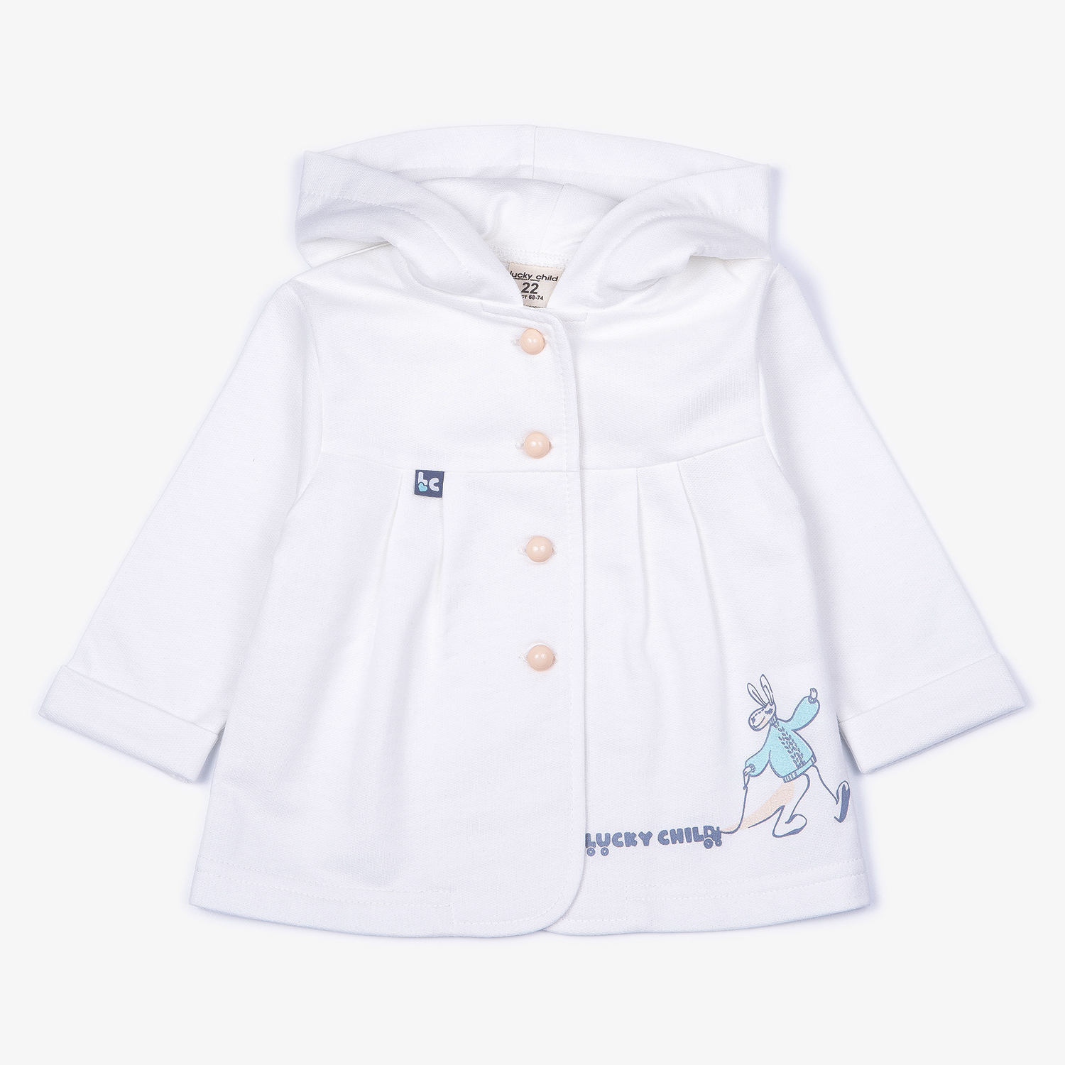 Толстовка и брюки Lucky Child 138-42ф/молочный/бежевый/2-12 - фото 13