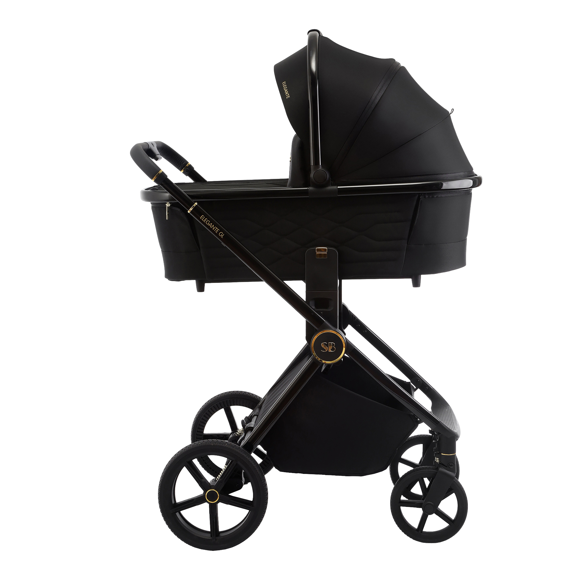 Коляска 3в1 Sweet Baby Elegante GL Black черный - фото 26