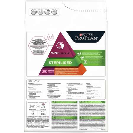 Корм для кошек PRO PLAN стерилизованных утка и печень 3кг