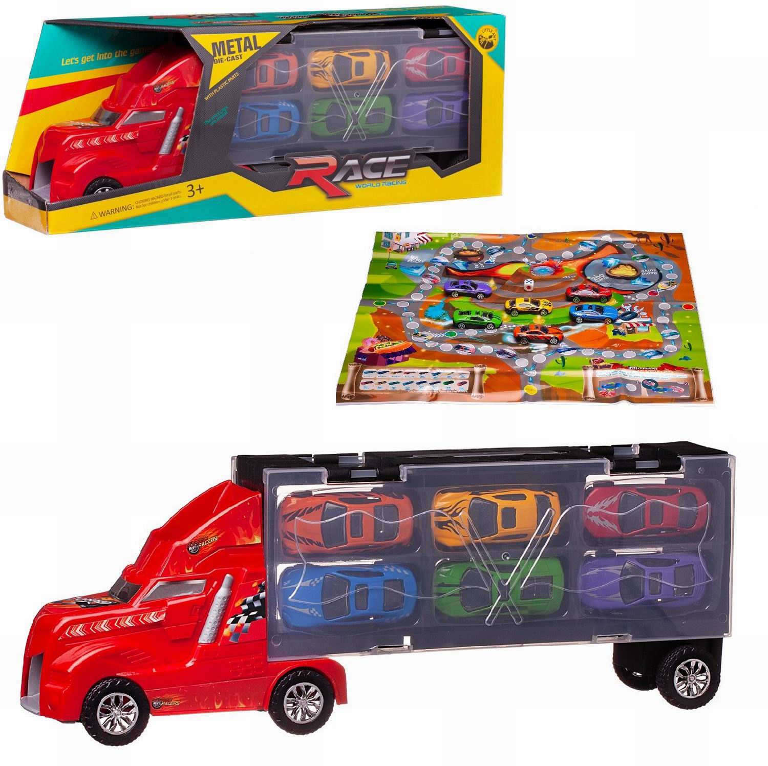 Автовоз Junfa с 6 машинками LA-010 - фото 2