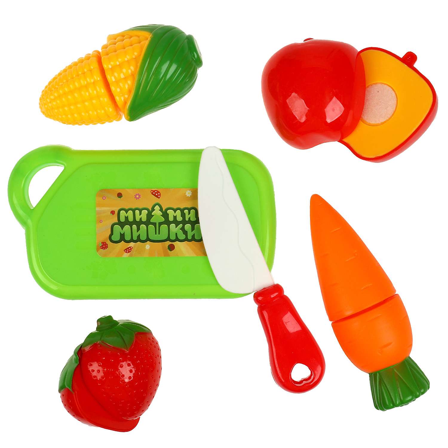 Игровой набор Играем вместе продукты, прилавок, касса, тележки и корзинки - фото 2