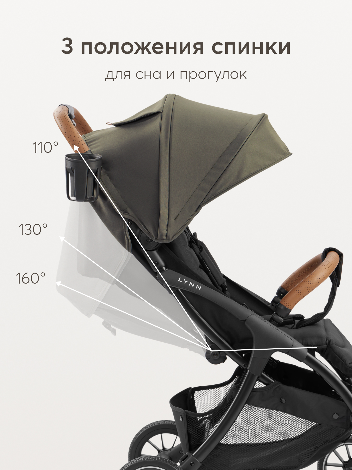 Коляска прогулочная Happy Baby Lynn зеленый - фото 10
