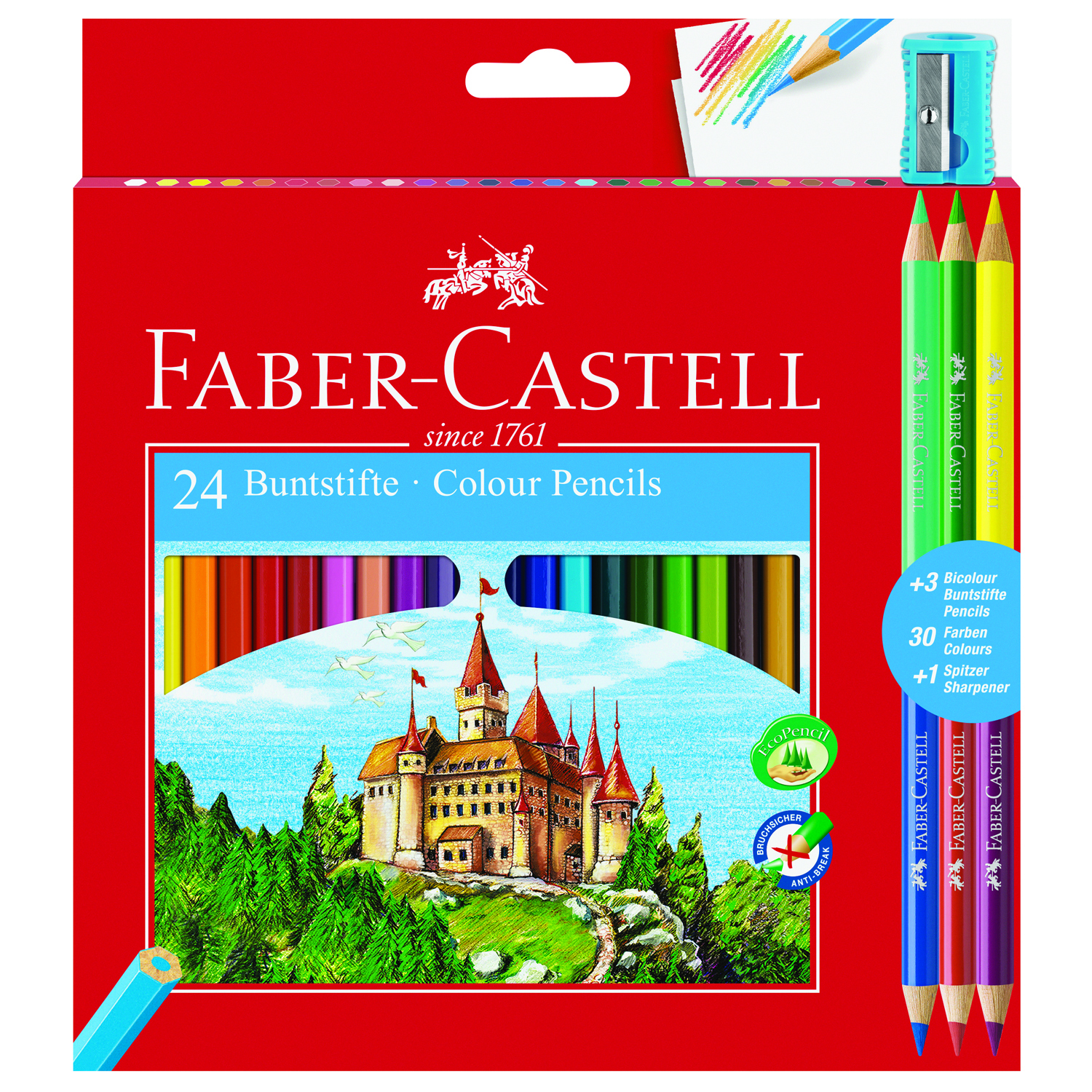 Карандаши цветные Faber Castell 24 шт. - фото 1