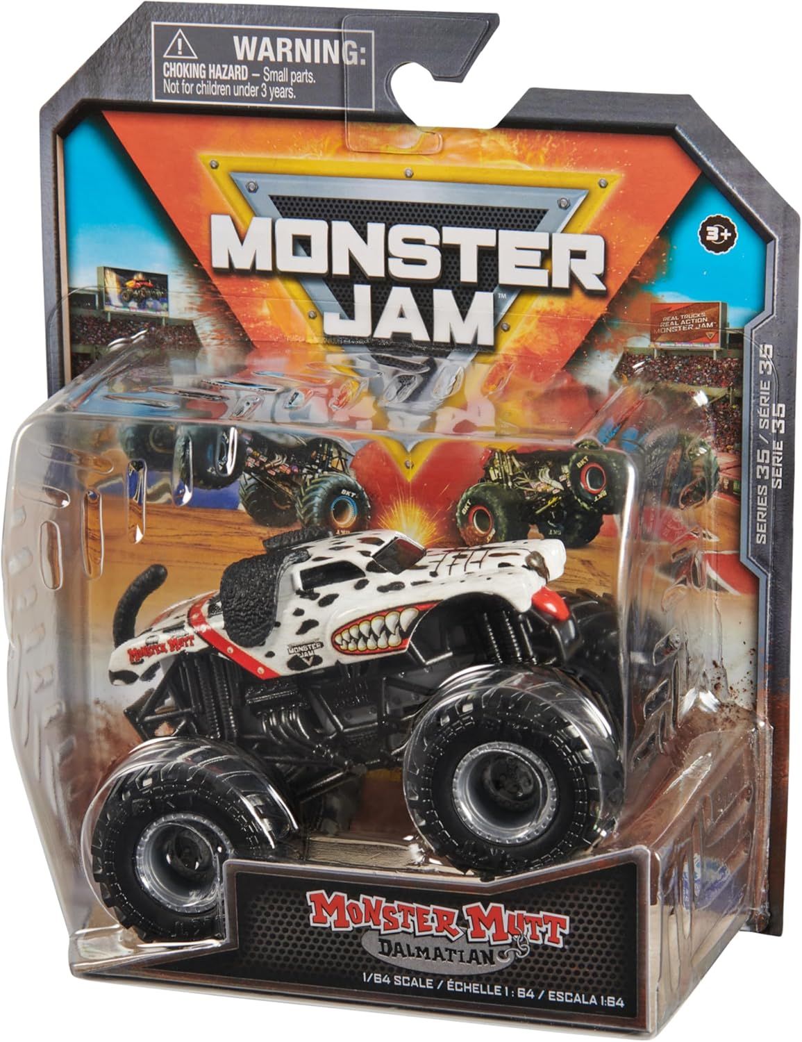 Монстр-трак Monster Jam Dalmatian 1:64 6044941/20150200 - фото 7