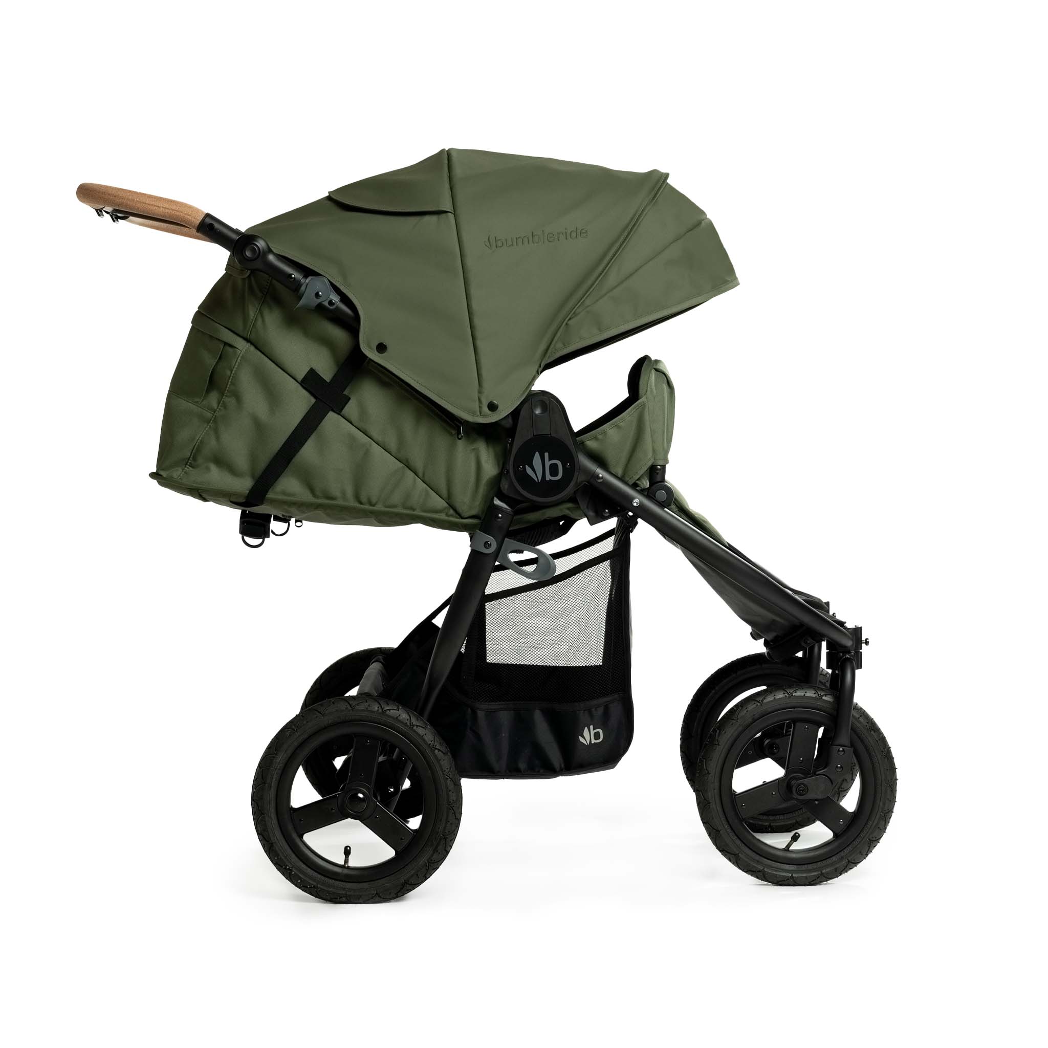 Коляска прогулочная Bumbleride Indie Twin 2025 / Olive - фото 11