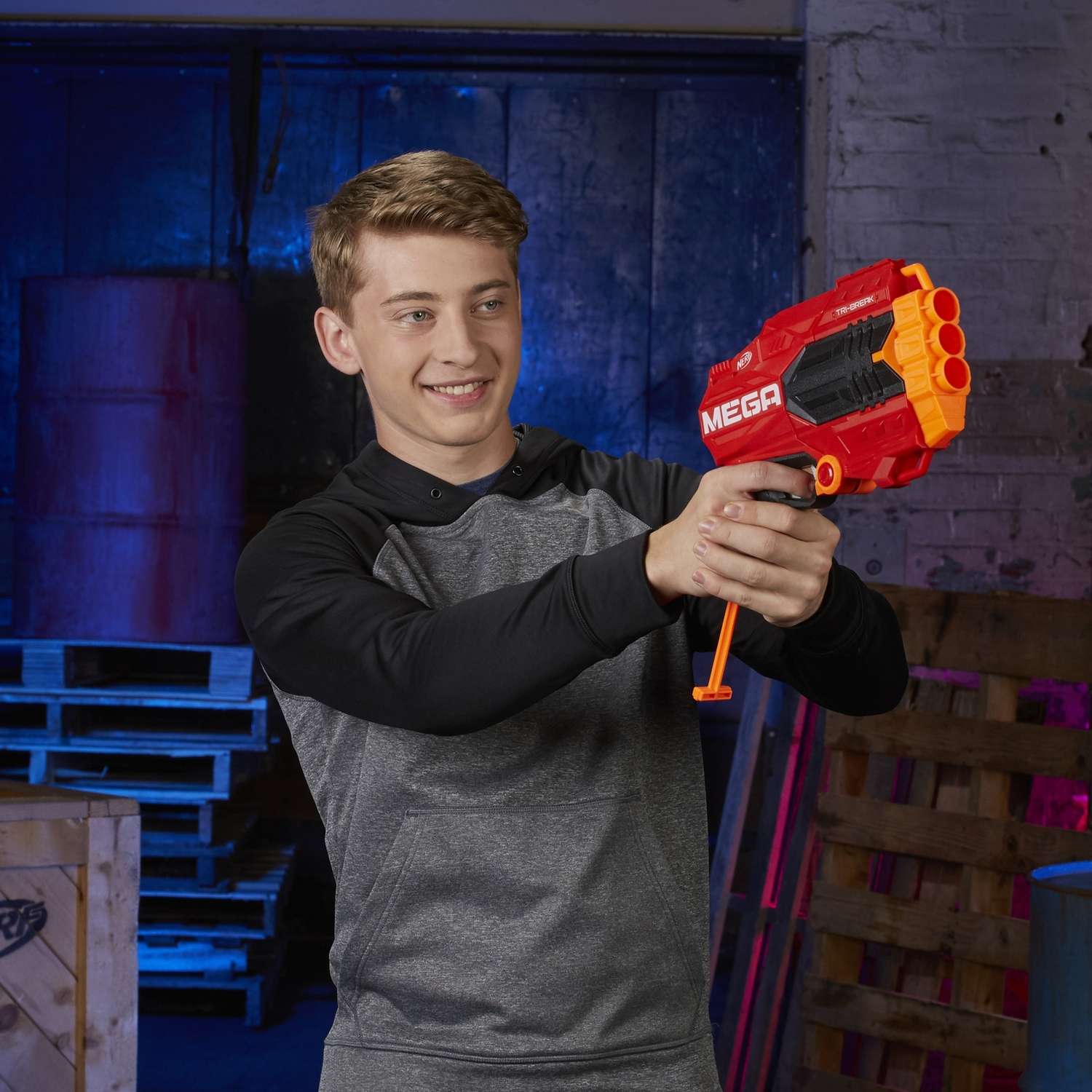 Бластер Nerf Mega Три-брейк - фото 11