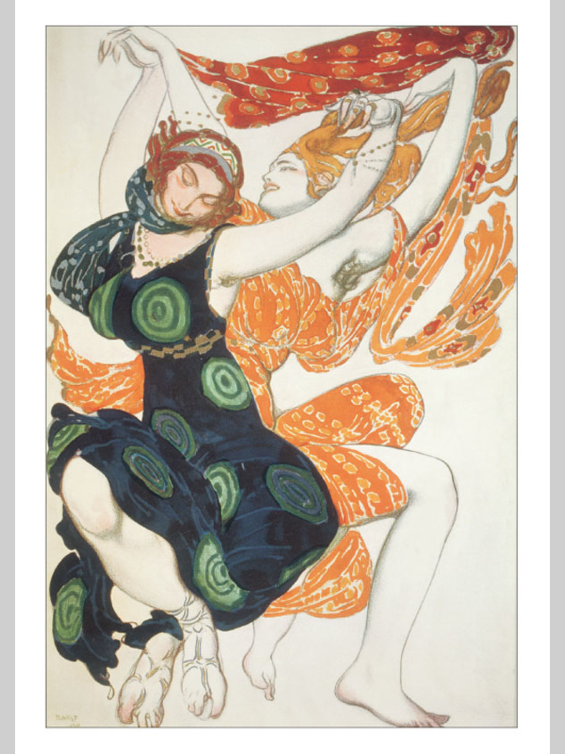 Набор открыток Белый город Лев Бакст Греческие костюмы - фото 3