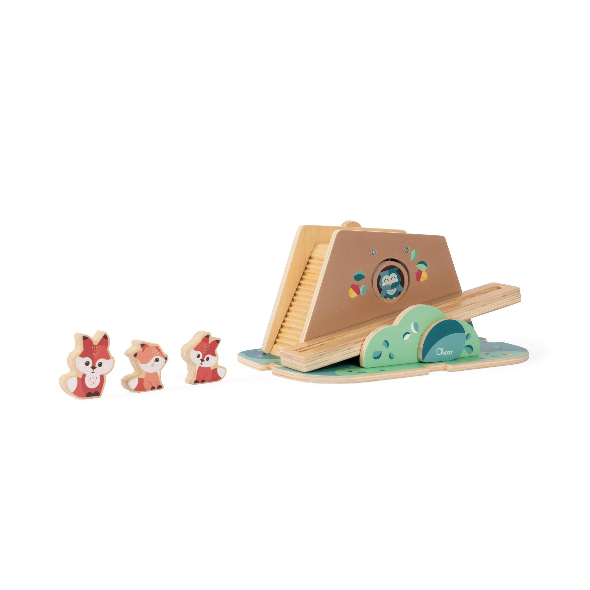 Игрушка Chicco сортер развивающий набор Лисье логово - фото 14