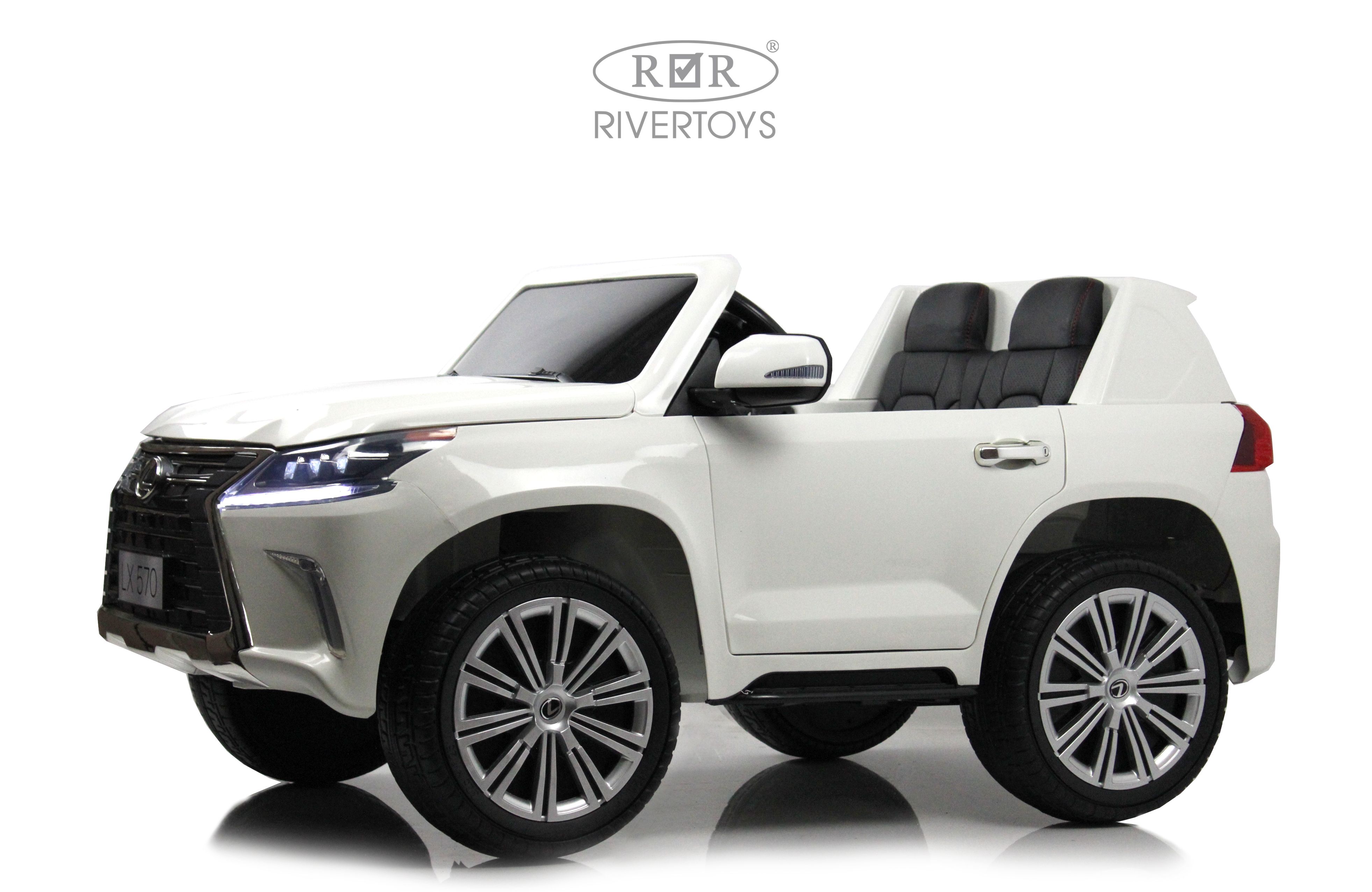 Электромобиль RIVERTOYS Lexus Y555YY-WHITE С пультом ДУ - фото 18