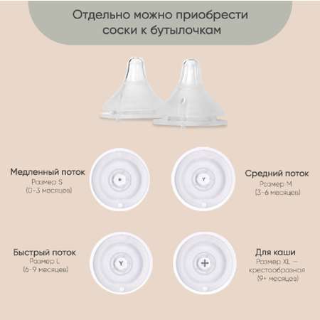 Соска Paomma Anti-Colic силикон L (быстрый поток) 2 шт.