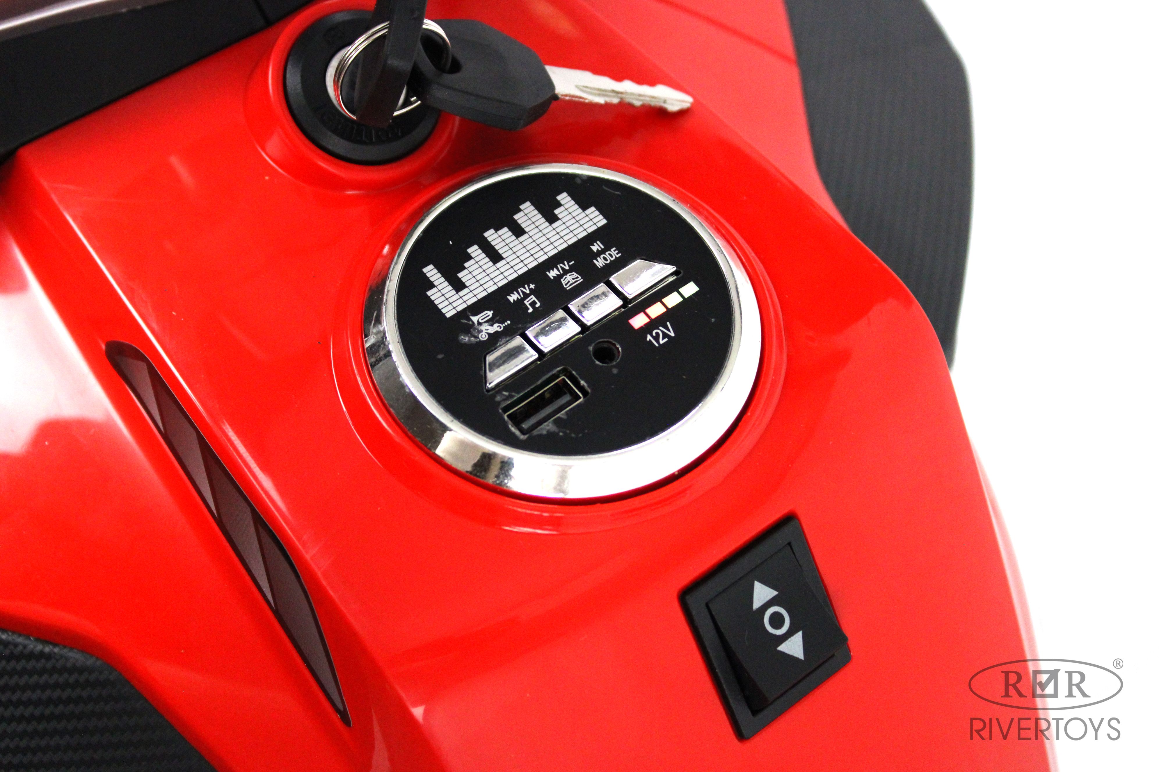 Электромотоцикл RIVERTOYS М111БХ-RED - фото 13