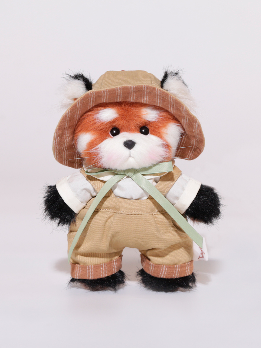 Мягкая игрушка TeddyTales Красная панда в костюме брелок - фото 5