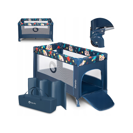 Манеж Lionelo Stefi Blue navy