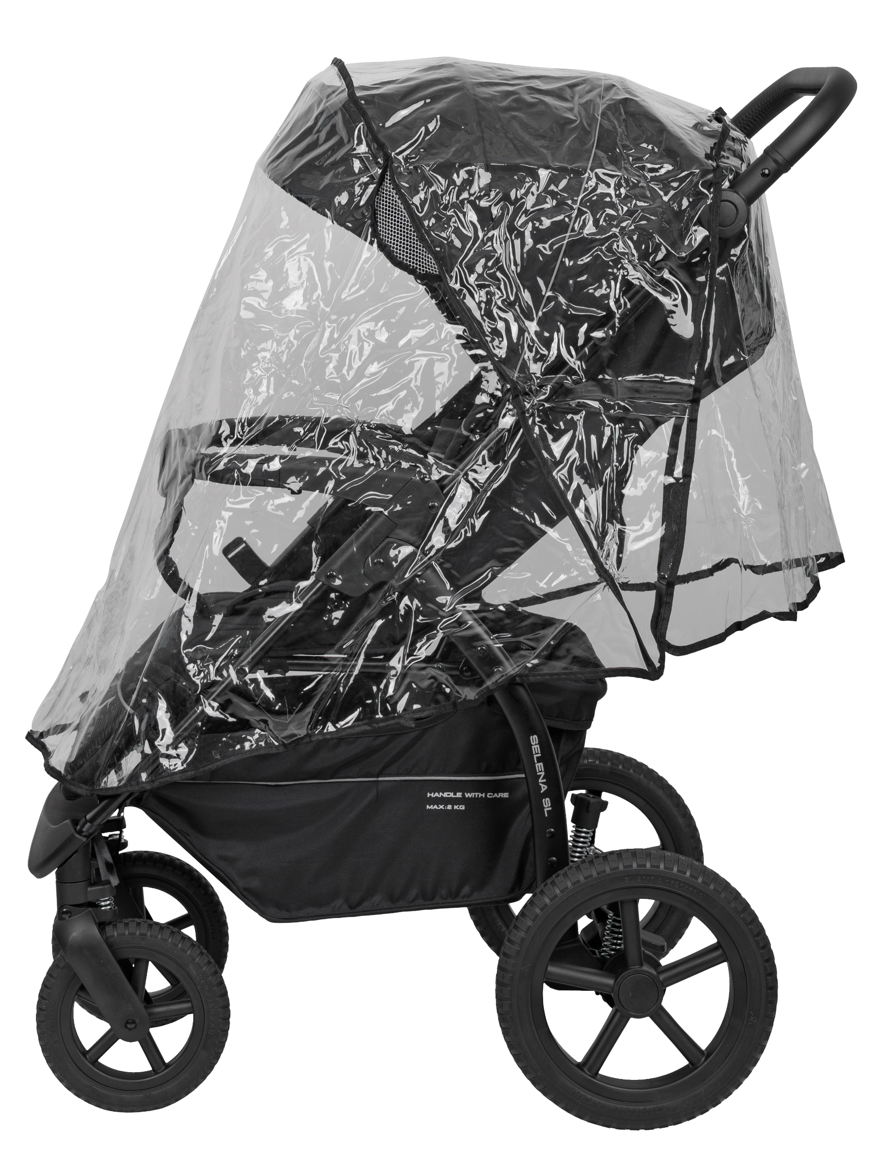 Коляска прогулочная JOVOLA Selena SL, всесезонная черный - фото 23