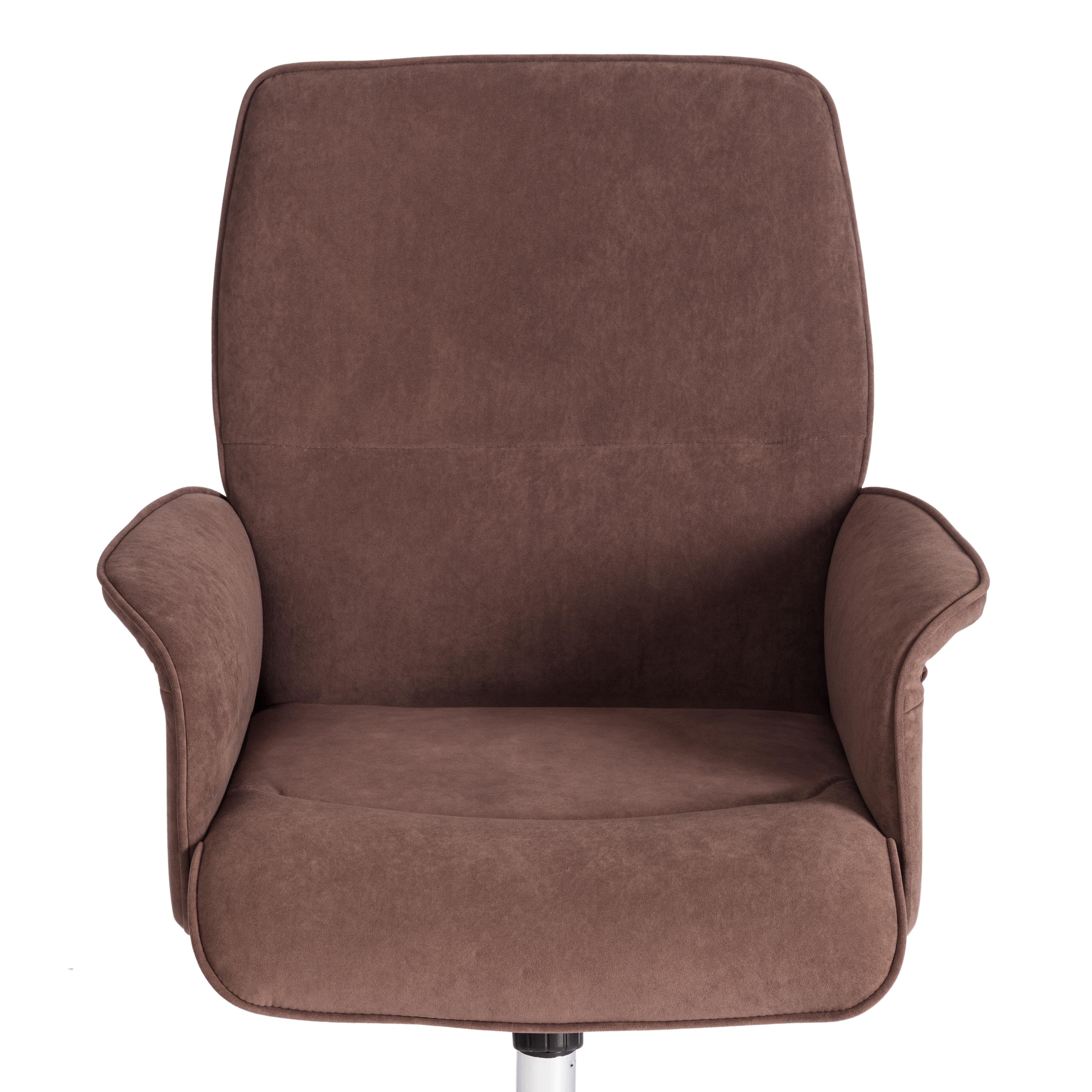 Компьютерное кресло TETCHAIR Йорк флок коричневый - фото 7
