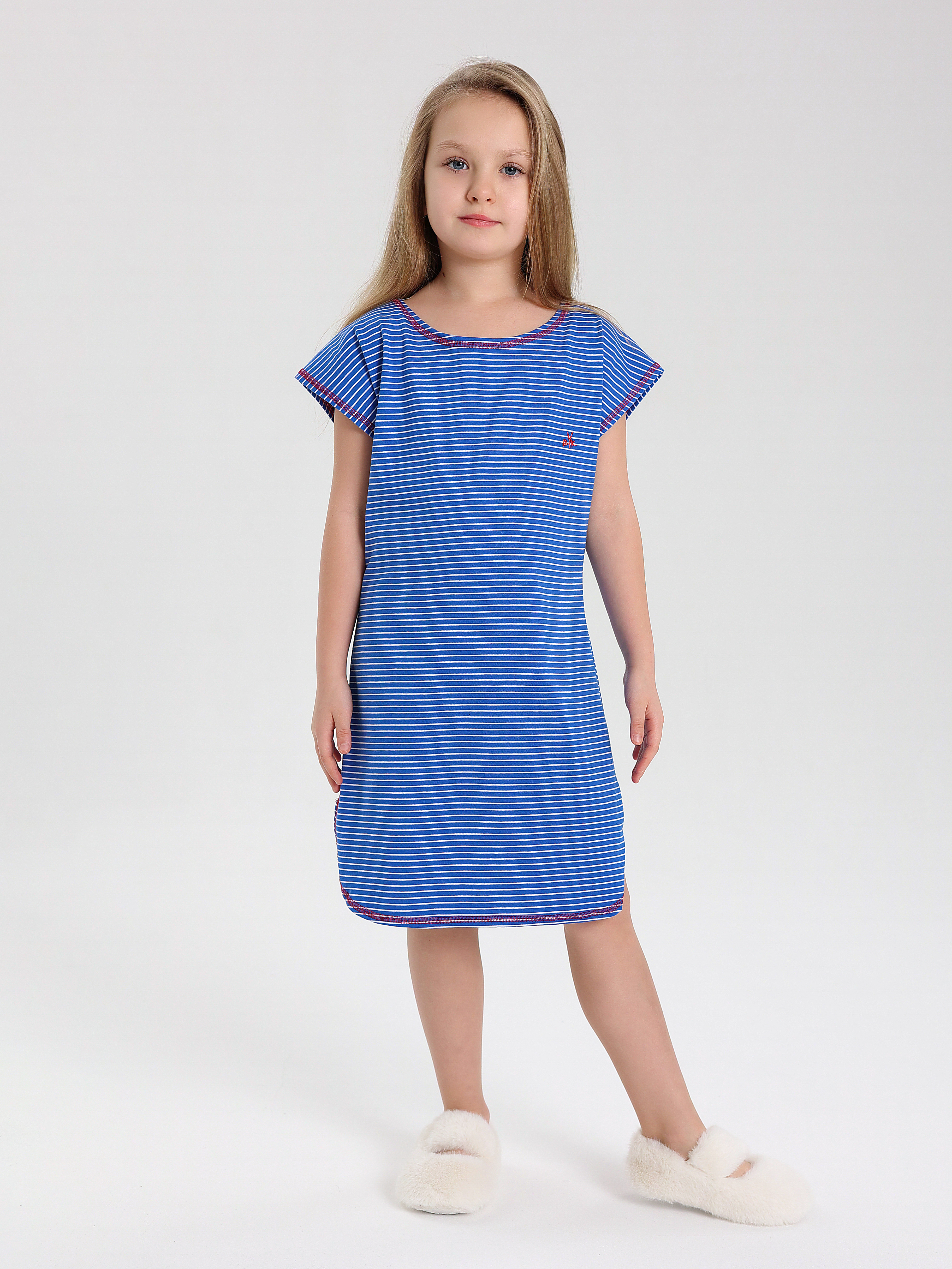 Сорочка ночная RobyKris 30-03-21/полоск - фото 1