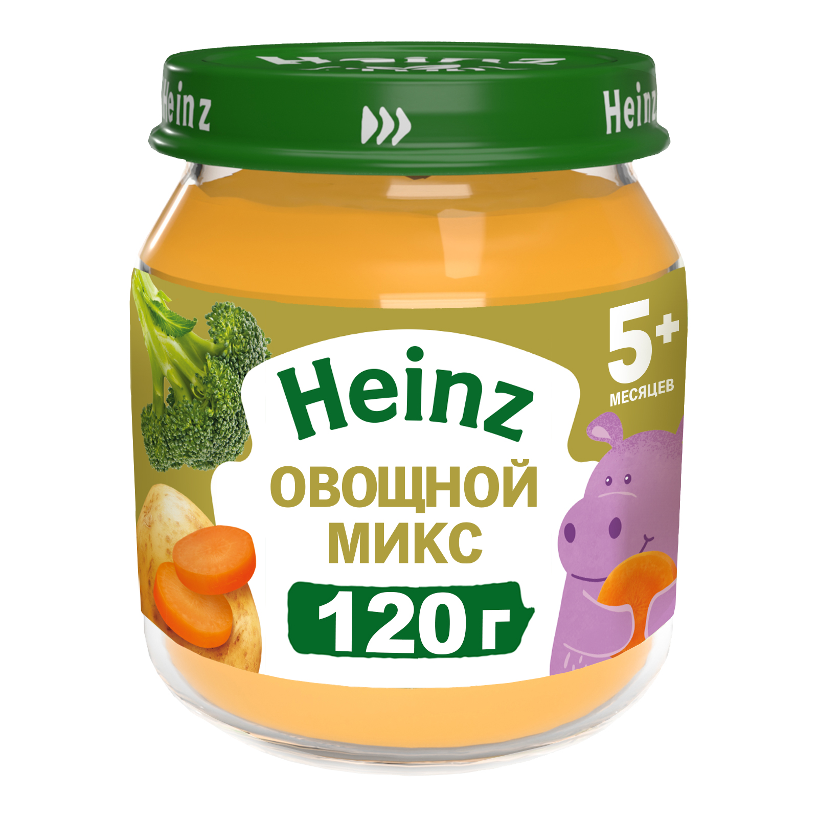 Пюре Heinz овощной микс 120г с 5месяцев - фото 1
