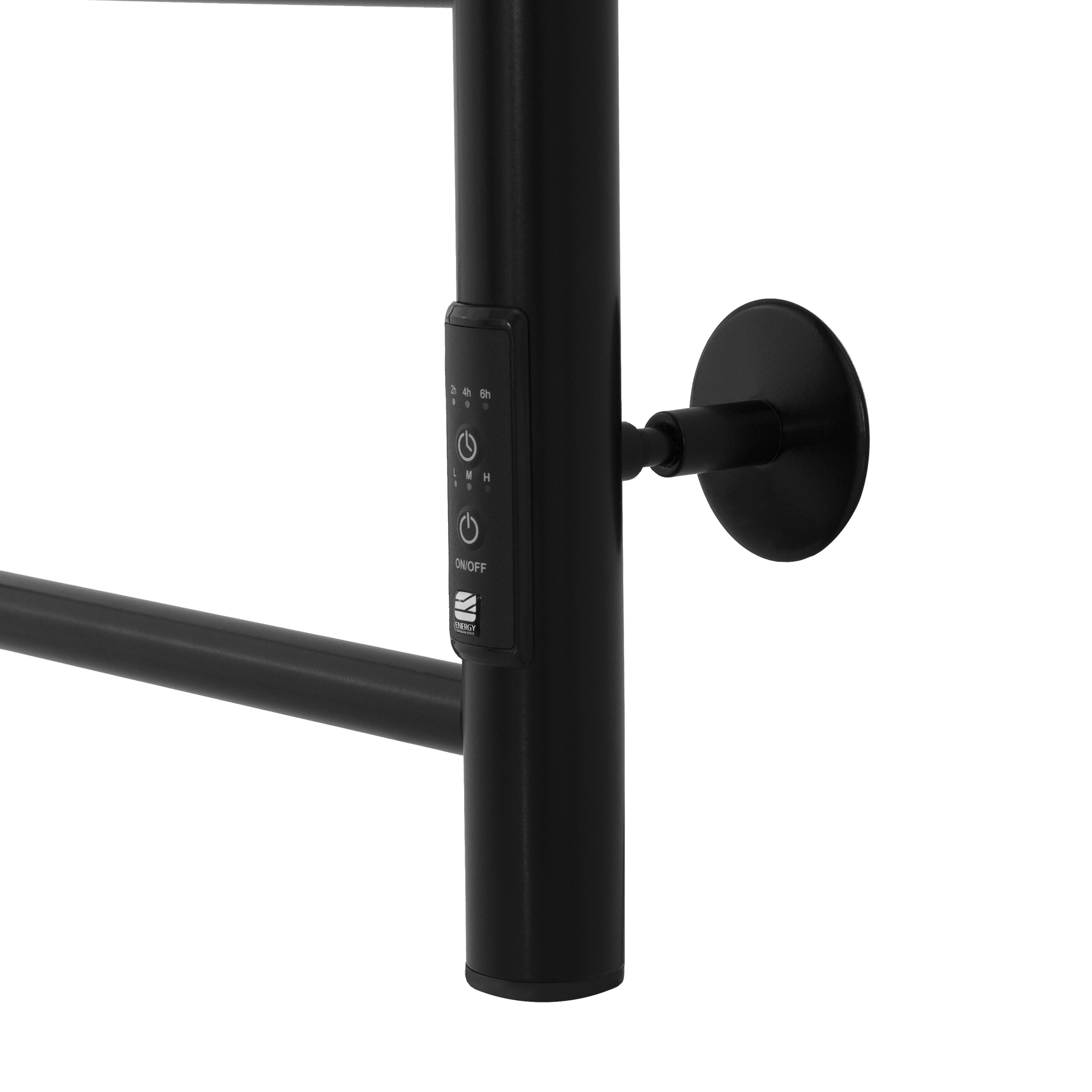 Полотенцесушитель электрический Energy ROUND 600x400 черный - фото 3