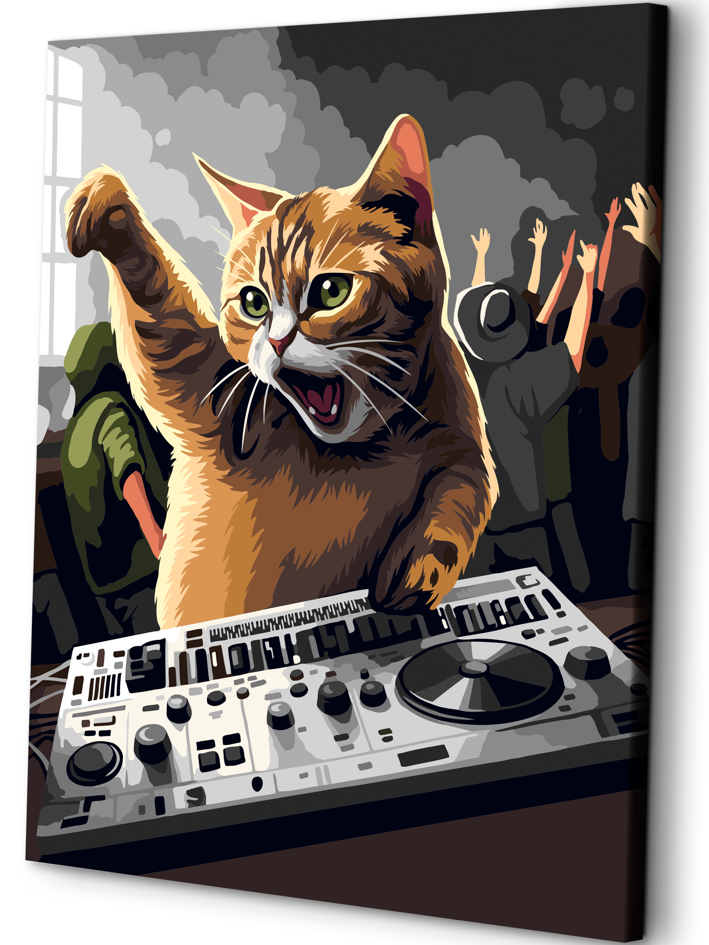 Картина по номерам Art sensation Кот DJ в ассортименте - фото 1