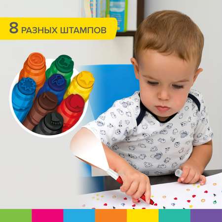 Фломастеры Brauberg двусторонний 8 цв.