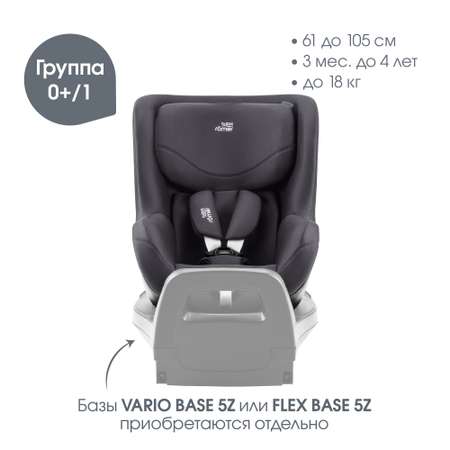 Автокресло Britax Roemer Dualfix 5Z Classic Deep Grey Isofix 0+/1 (0-18 кг)