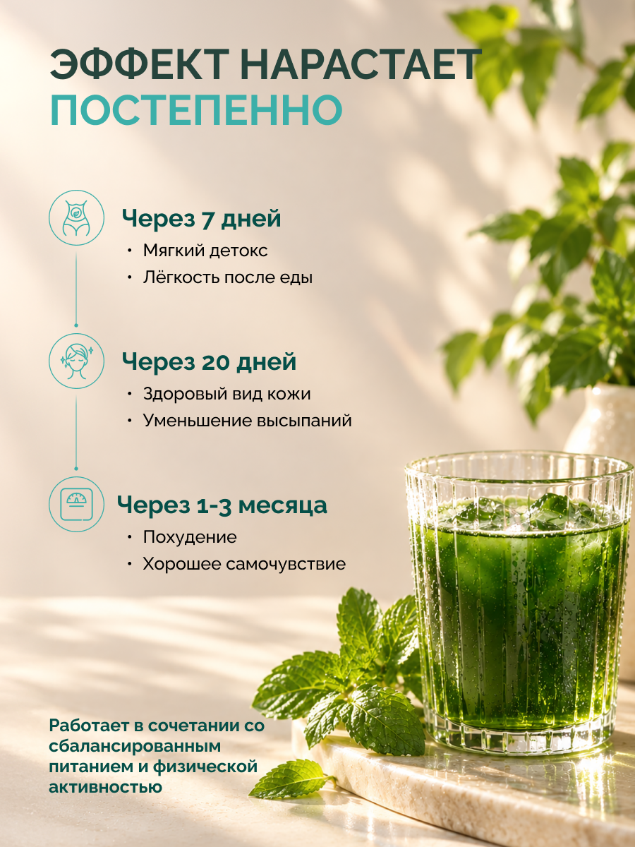 Хлорофилл жидкий для похудения с мятой MedCraft 500 мл - фото 5