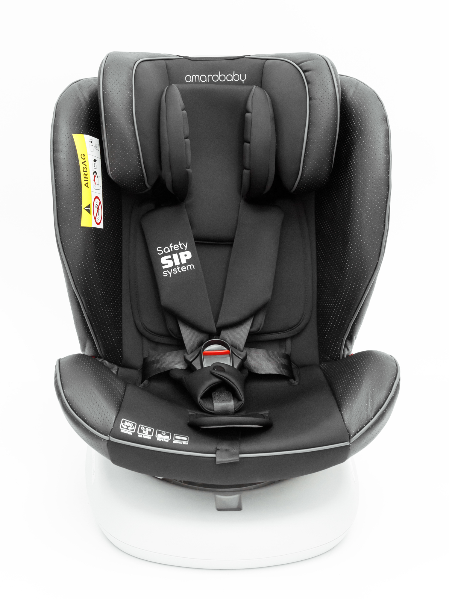 Автокресло Amarobaby Champion Isofix 0+/1/2/3 (0-36 кг) черный - фото 25