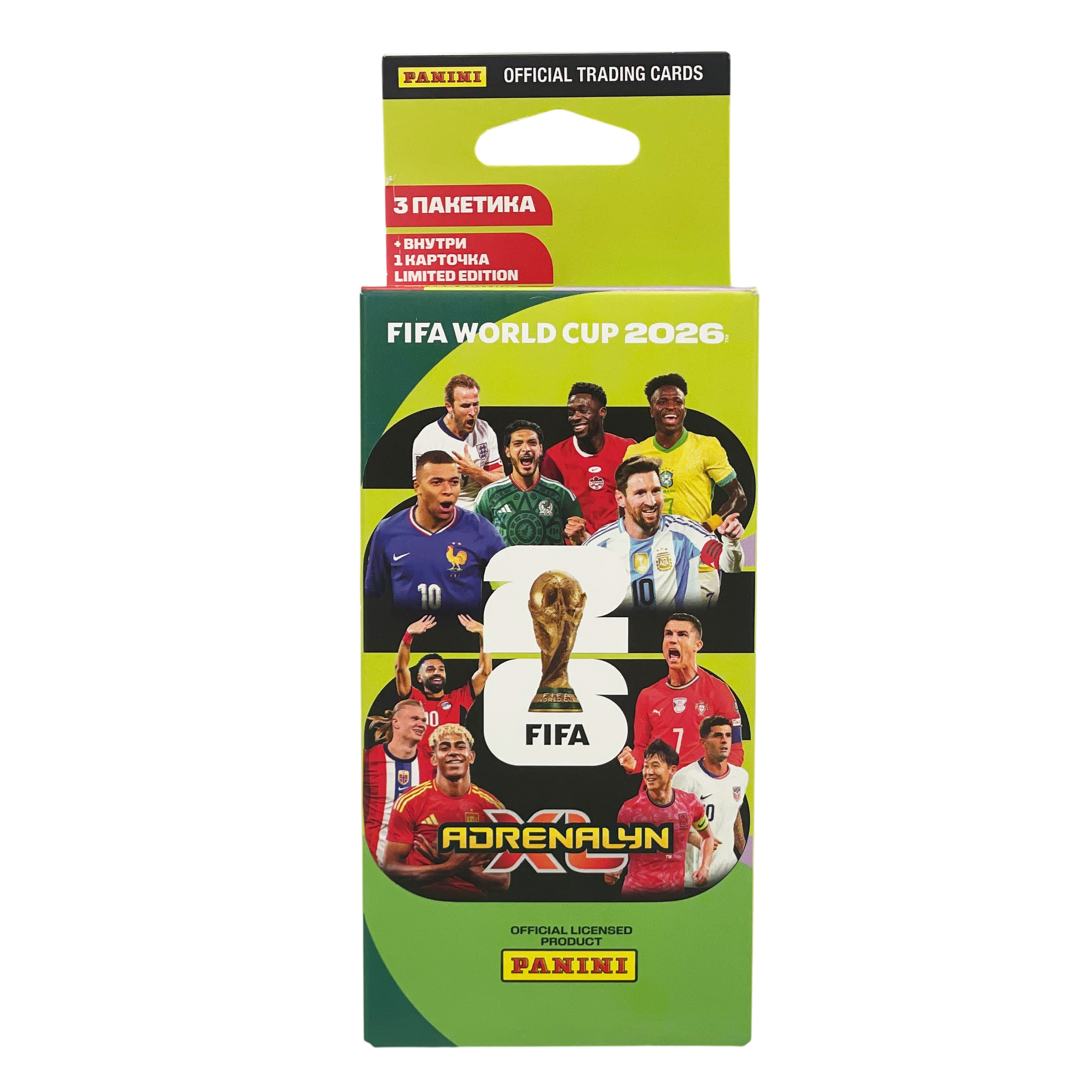 Изображение товара Карточки Panini World Cup FIFA 2026 (3 пакетика + 1 Limited Edition) Official Licensed Product