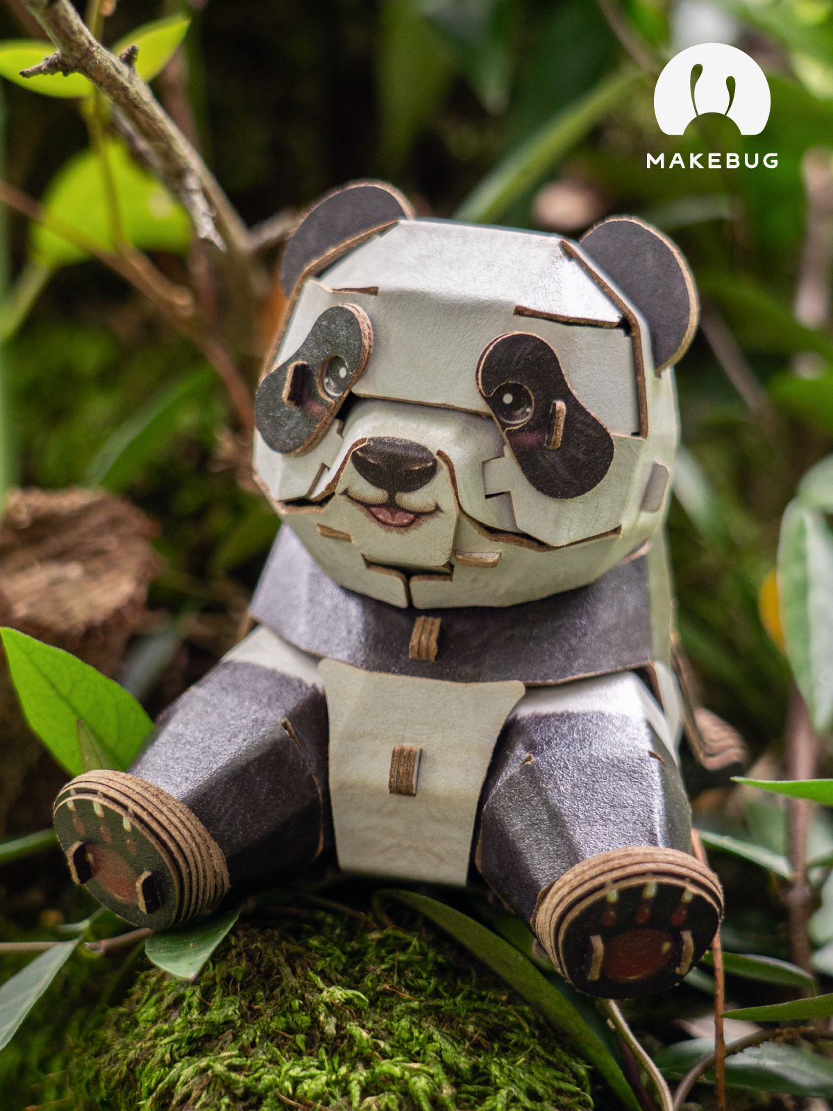 Сборная модель Makebug Панда MB-D-0041 - фото 7