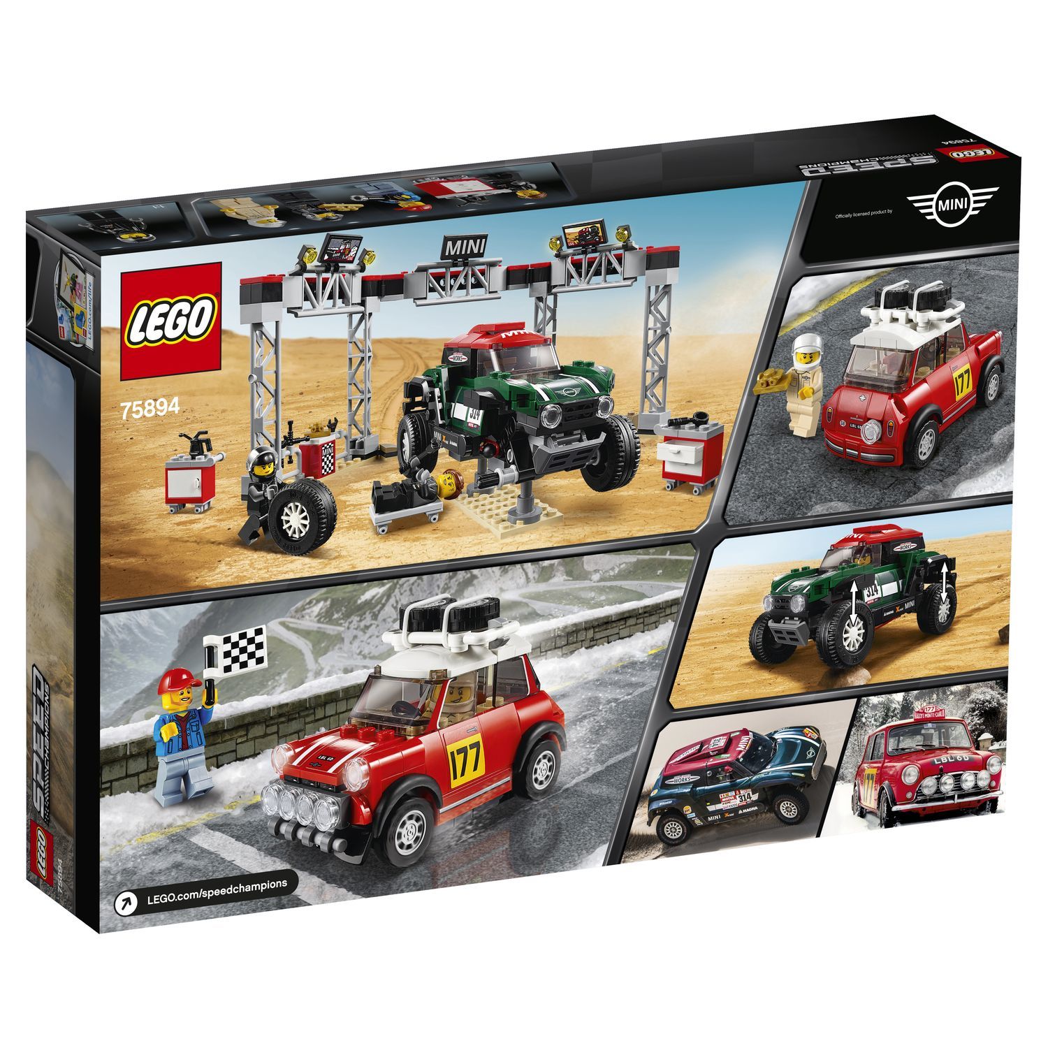 Конструктор LEGO Speed Champions Mini Cooper 1967 и 2018 - фото 3