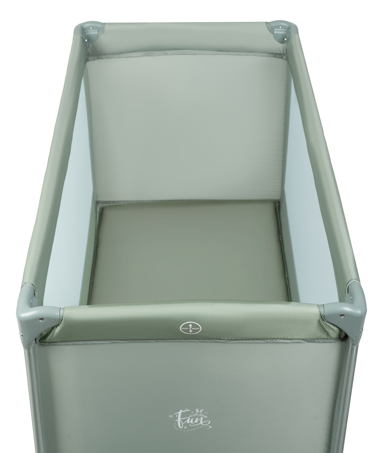 Манеж кровать Farfello Fun зеленый FN-2 - фото 5