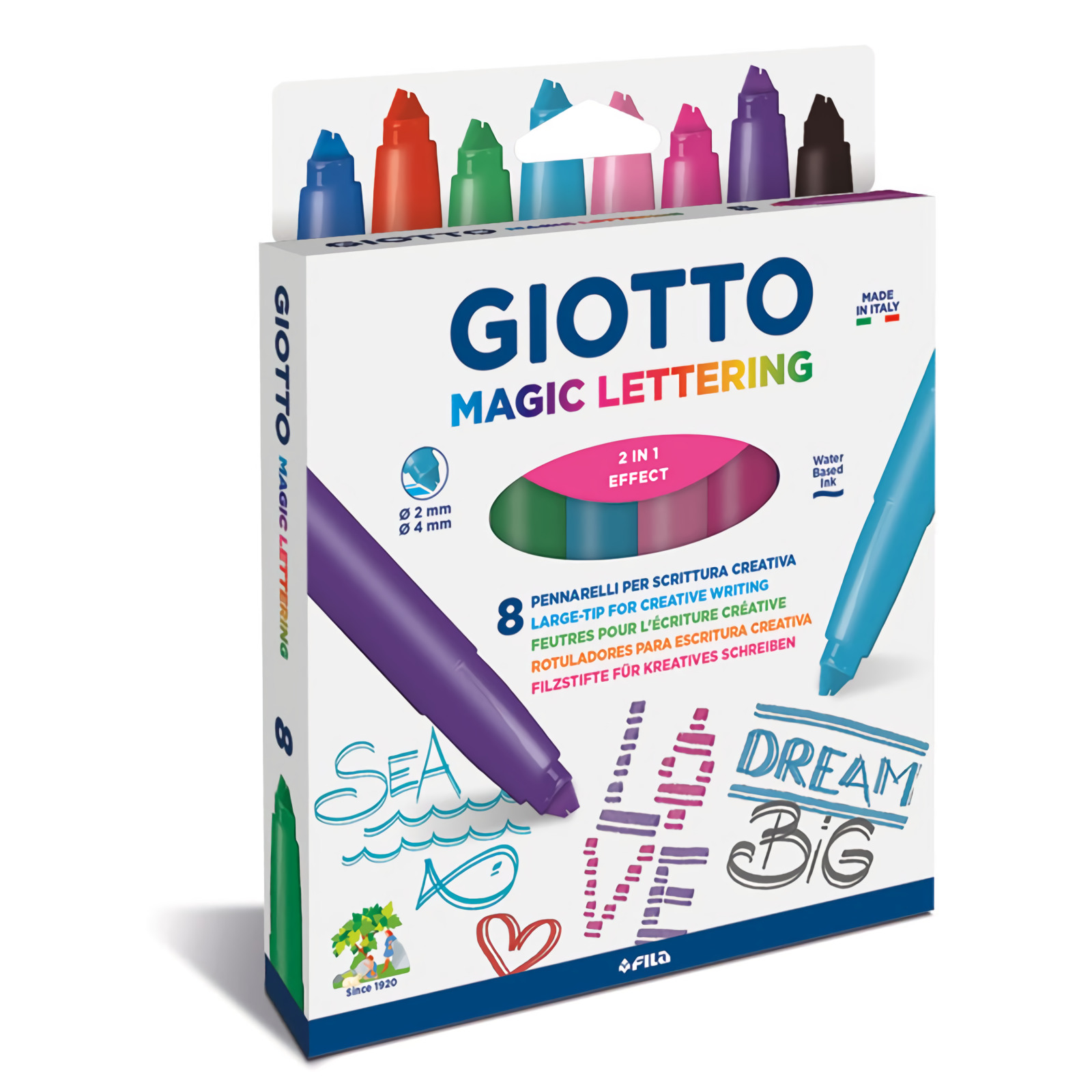 Фломастеры GIOTTO 8 цв. - фото 1