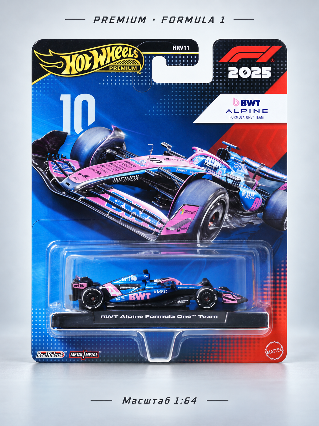 Болид Hot Wheels Premium Formula 1 JKD82 1:64 JKD82 - фото 1