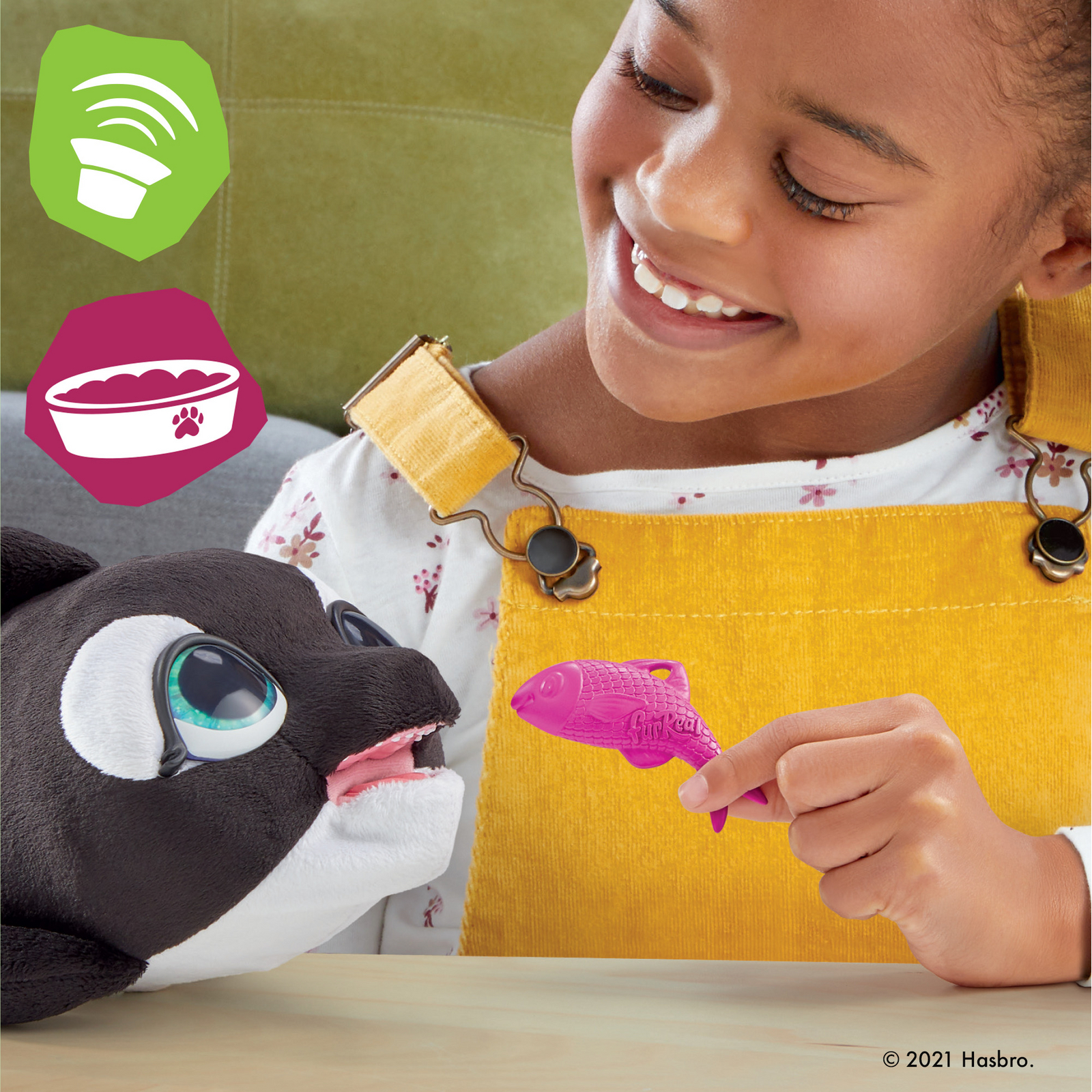 Мягкая игрушка FurReal Friends кит Кикки Малыш-Касатка - фото 6