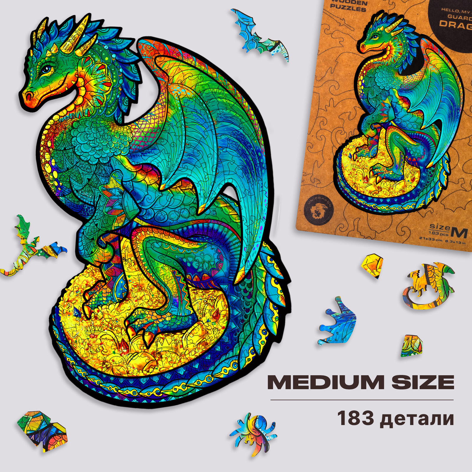 Пазл UNIDRAGON деревянный - фото 1