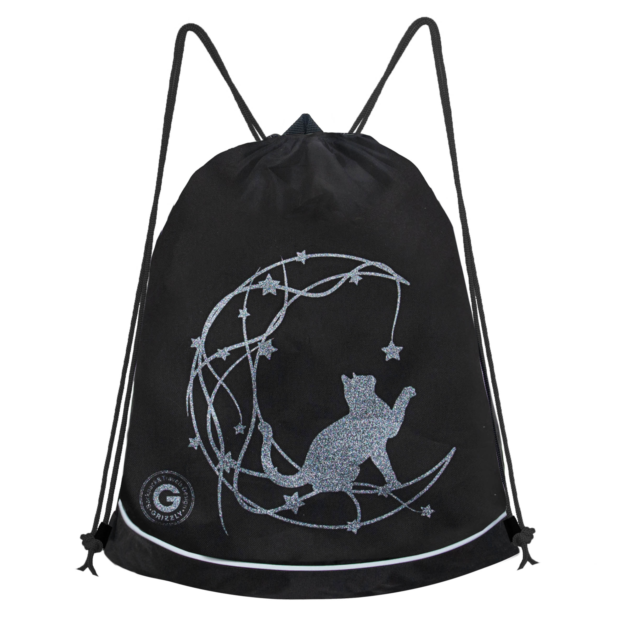 Мешок для обуви Grizzly для девочки Серый - фото 1